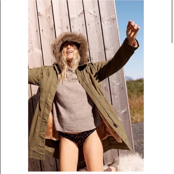 Madewell NWT Bedford Convertible Faux Fur Jacket - Picture 4 of 6